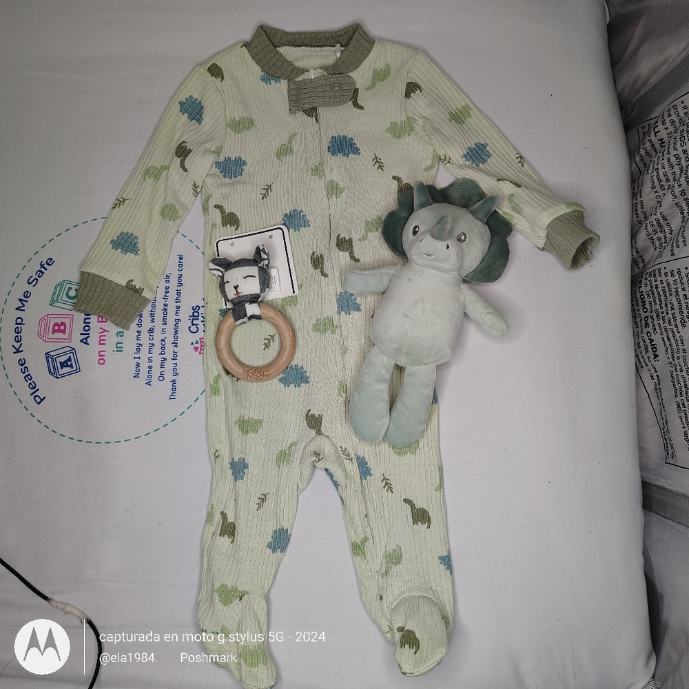 2 Pack Green and Gray Checkered Jumpsuits